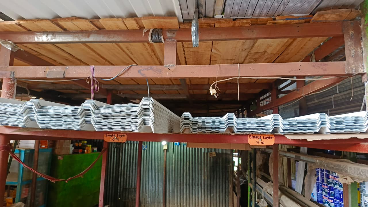 Stok atap metal TB Ara Jaya